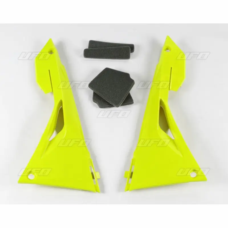 Aktuální UFO kryty vzduchového filtru HONDA CRF 250R-RX 18-19, CRF 450R-RX 17-19 barva žlutá fluorescenční