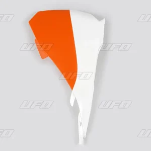Cenová Bomba UFO kryty vzduchového filtru KTM SX 85 '13-17 (1 kus levý) barva OEM (bílá/oranžová)