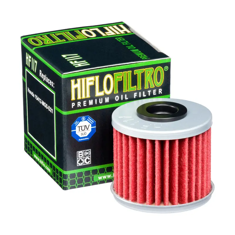 HIFLO olejový filtr HF 117 HONDA NC700S DCT 12-14, 750S/X DCT 14-23, 750 INTERGRA DCT 14-20, CRF1000/1100 AFRICA TWIN DCT 16-24 (filtr převodovky DCT) (50) Horká Nabídka
