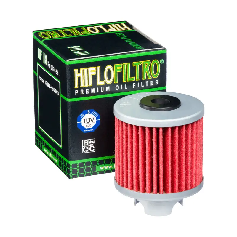 Značkový HIFLO olejový filtr HF 118 HONDA ATC 125 86-87, TRX 125 87-88, PIT BIKES (50)