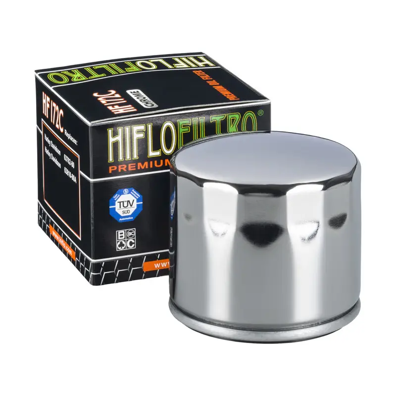 HIFLO olejový filtr HF 172 HARLEY-DAVIDSON, NORTON (68-) chromovaný (50) Bezpečná Platba