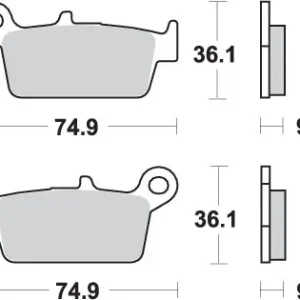 SBS brzdové destičky KH131/3 STREET STANDART keramické JINCHENG JC 125 2B 97, MOTOUR UNION JC 125 DEER 98-99 barva černá Odeslání Ihned