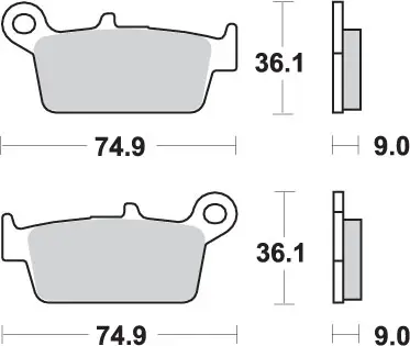 SBS brzdové destičky KH131/3 STREET STANDART keramické JINCHENG JC 125 2B 97, MOTOUR UNION JC 125 DEER 98-99 barva černá Odeslání Ihned