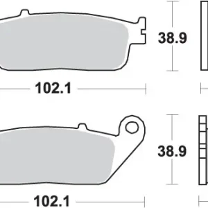 SBS brzdové destičky KH196 STREET PERFORMANCE (EXCEL) sintrované barva zlatá HONDA CB 500, CTX 700, NC 750, VT 750, XL 600V přední Přímo Od Výrobce