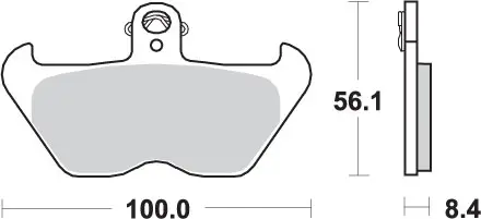 SBS brzdové destičky KH407 / KH246 STREET PERFORMANCE (EXCEL) sintrované barva zlatá BMW K1200, R850/1100/1150/1200 přední Cenový Hit
