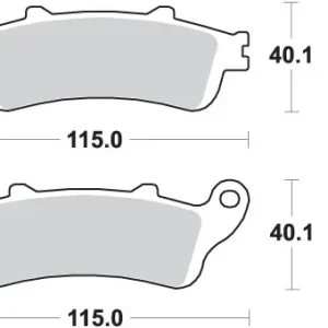 SBS brzdové destičky KH261 / KH281 STREET PERFORMANCE (EXCEL) sintrované HONDA ST 1100 96-01 barva zlatá Víkendová Akce