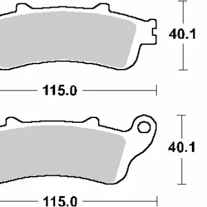 SBS brzdové destičky KH261 / KH281 STREET STANDART keramické barva černá HONDA CBR1000RR, XL1000VAR, VFR800 zadní Dokud Zásoby Vydrží