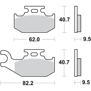 Koupit Online SBS brzdové destičky KH317 OFF-ROAD sintrované barva zlatá
