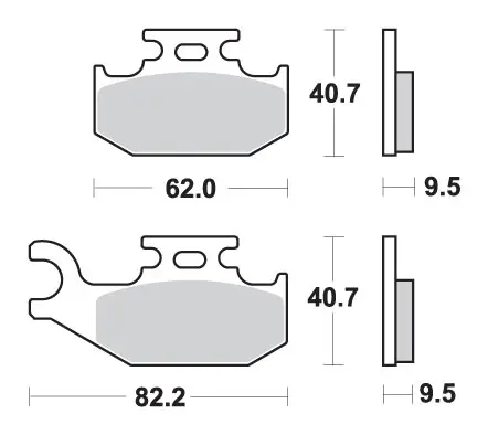 Koupit Online SBS brzdové destičky KH317 OFF-ROAD sintrované barva zlatá