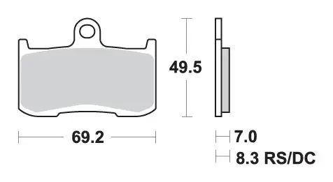 Must-Have SBS brzdové destičky KH347 RACING DUAL CARBON barva černá KAWASAKI Z800/100, ZX-9R, INDIAN 1800, TRIUMPH 675/1050, VICTORY 1364/1731