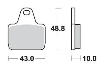 SBS brzdové destičky KH435/4 RACING DUAL CARBON barva černá pro třmen PVM, AP, BREMBO přední Vrácení Zdarma