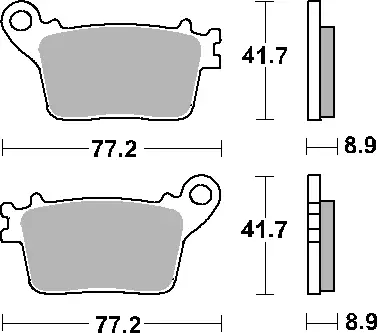 Přímo Od Výrobce SBS brzdové destičky KH436 STREET STANDART keramické barva černá HONDA CBR600/1000, SUZUKI GSX-R600/750/1000/, YAMAHA R1, KAWASAKI ZX-10R zadní