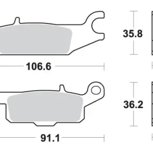 Objednat Nyní SBS brzdové destičky KH443 OFF-ROAD sintrované YAMAHA YFM 550 GRIZZLY 09-16, YFM 700 GRIZZLY 07-17, 09-14 barva zlatá