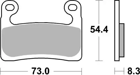 SBS brzdové destičky KH724 STREET PERFORMANCE (EXCEL) sintrované barva zlatá BMW S 1000RR, R 1250GS/GS ADVENTURE/RT/RT sport 19- Pouze Dnes