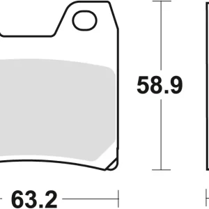 Jen Po Omezenou Doba TRW ZF brzdové destičky KH348 sintrované STREET YAMAHA FZS 1000 FAZER 01-05, XJR 1300 02-16, zadní