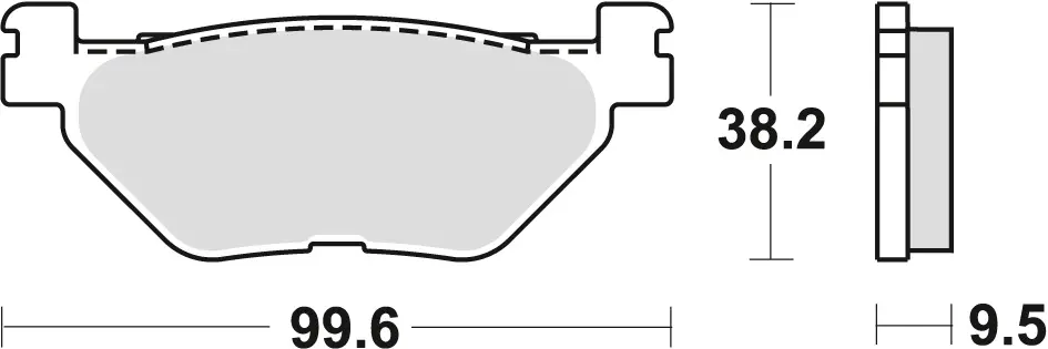 Nejlepší Volba TRW ZF brzdové destičky KH319/2 sintrované STREET YAMAHA TDM 900 02-14, XV 950 13-, XT 1200 Z 10-, FJR 1300 01-, XVS 1300 07-16, XV 1700 03-16, XV 1900 06-16, zadní