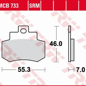 Bezpečná Platba TRW ZF brzdové destičky KH356 organické PIAGGIO NEW FLY 125 12-13, KYMCO GRAND DINK 250 01-06 zadní