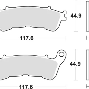 Akční Cena TRW ZF brzdové destičky KH388 sintrované STREET HONDA CBF 500 04-08, CBF 600 04-15, NT 700 V 06-13, XL 700 V 08-13, XL 1000 V 04-13, SUZUKI BURGMAN 125 07-13, přední