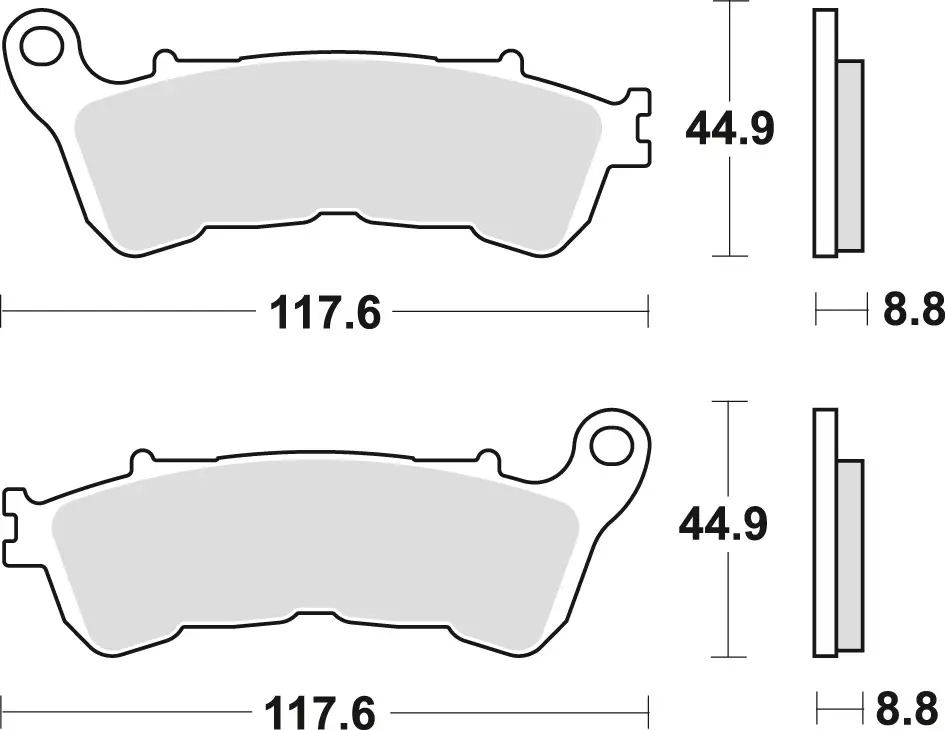 Akční Cena TRW ZF brzdové destičky KH388 sintrované STREET HONDA CBF 500 04-08, CBF 600 04-15, NT 700 V 06-13, XL 700 V 08-13, XL 1000 V 04-13, SUZUKI BURGMAN 125 07-13, přední
