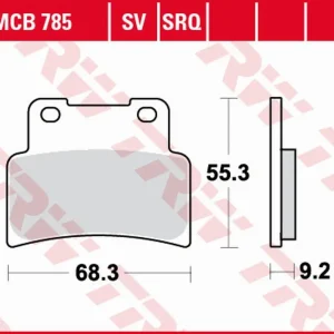 Cenově Výhodný TRW ZF brzdové destičky KH432 sintrované STREET APRILIA RS 125 07-13, SL 750 SHIVER/DROSODURO 07-17, NA 850 MANA 07-16, SL 900 SHIVER, SMV 900 DROSODURO 17-, YAMAHA MT 125, YZF 125R 14-, přední