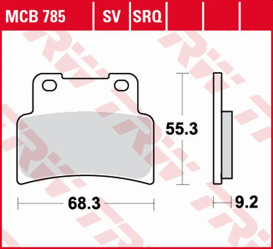 Cenově Výhodný TRW ZF brzdové destičky KH432 sintrované STREET APRILIA RS 125 07-13, SL 750 SHIVER/DROSODURO 07-17, NA 850 MANA 07-16, SL 900 SHIVER, SMV 900 DROSODURO 17-, YAMAHA MT 125, YZF 125R 14-, přední