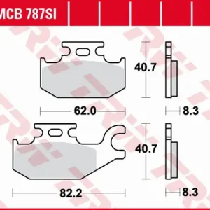 Expresní Doručení TRW ZF brzdové destičky KH413 sintrované OFFROAD SUZUKI LTA / LTF 400 08-, LTA 450 06-12, LTA 500 09-, LTA 700 05-07, LTA 750 08-, přední