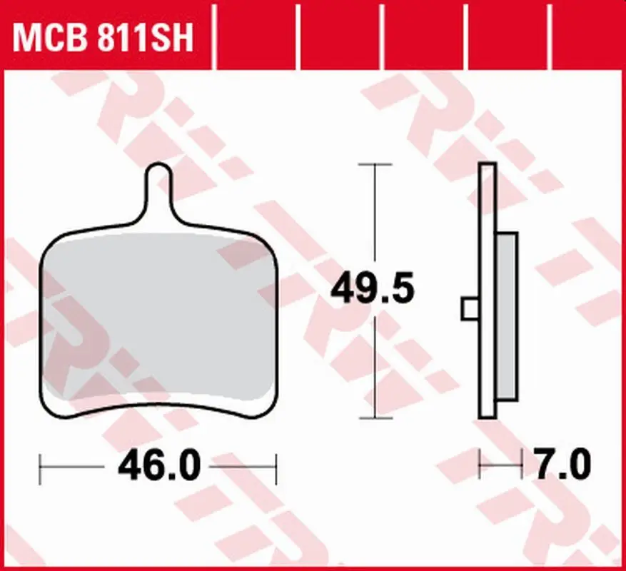 TRW ZF brzdové destičky KH460 sintrované STREET BUELL R/CR 1125 XB3 08-10, EBR RX/SX 1190 14-, zadní Nejlepší Cena