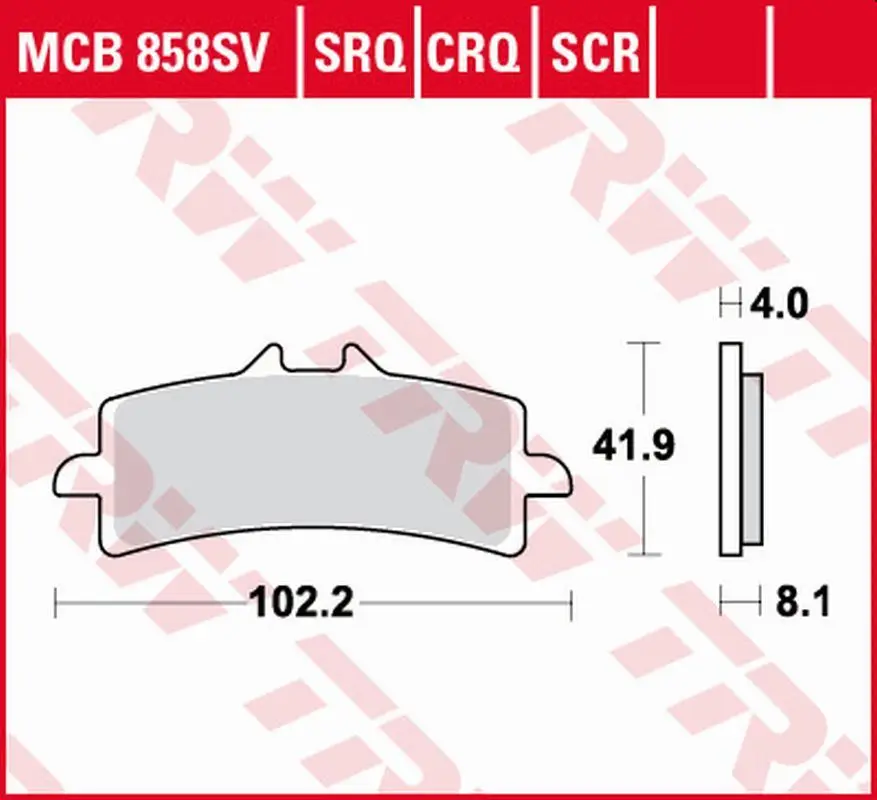 TRW ZF brzdové destičky KH447 sintrované STREET APRILIA RSV4, V4 TUONO 15-, BMW HP4 1000 12-16, DUCATI DIAVEL 1200 11-18, HONDA CBR 1000R FIREBLADE 14-, KTM DUKE 890 20-, TRIUMPH SPEED TRIPLE 1050 15-, MV AUGUSTA F3 675/800 14-, přední Koupit Online