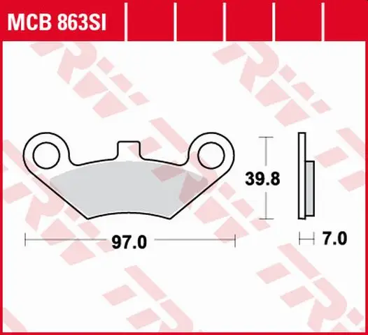 Cenový Hit TRW ZF brzdové destičky KH453 sintrované OFFROAD QUADZILLA 500 06-, přední, CF MOTO 500