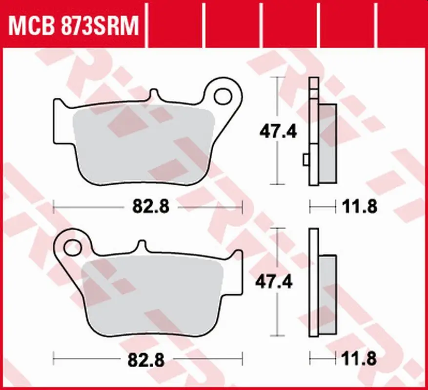 Autentický TRW ZF brzdové destičky KH628 sintrované SYM MAX SYM 400 11-, MAX SYM 600 14-, zadní