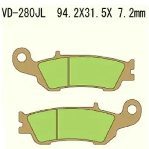 Výhodná Nabídka VESRAH brzdové destičky KH450 sintrované barva zlatá YAMAHA YZF250 08-16 vyrobeno v Japonsku