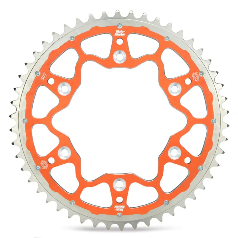 Bezpečná Platba MOTO-MASTER rozeta zadní DUAL RING (ocel-hliník) 899 51 (89952) barva oranžová KTM/HUSQVARNA/HUSABERG (JTA897.51)