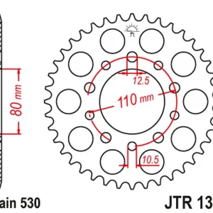 JT rozeta zadní 334 39 HONDA VF 750C MAGNA 94-04 (RC43) (33439JT) Levný