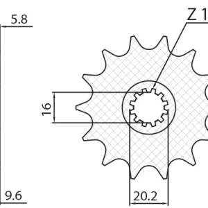 SUNSTAR pastorek přední 7005 14 KTM SX 65 '98-'18 (JTF1906.14) (ŘETĚZ 420) (700514JT) Akční Cena