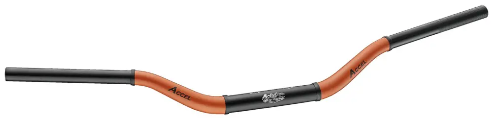 ACCEL řidítka hliníková 28,6 mm TAPER MX vzor HONDA CR vysoká (7075-T6) ergal dvoubarevná oranžová+černá (šířka 790mm, výška 101mm) Přímo Od Výrobce