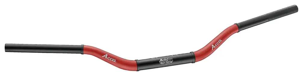 ACCEL řidítka hliníková 28,6 mm TAPER MX vzor HONDA CR vysoká (7075-T6) ergal dvoubarevná červená+černá (šířka 790mm, výška 101mm) Sleva