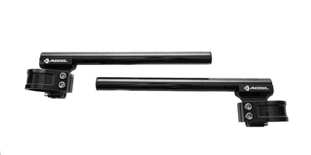 Horká Nabídka ACCEL řidítka dvoudílná nastavitelná STREET CLIP-ON úchyt 46mm barva černá