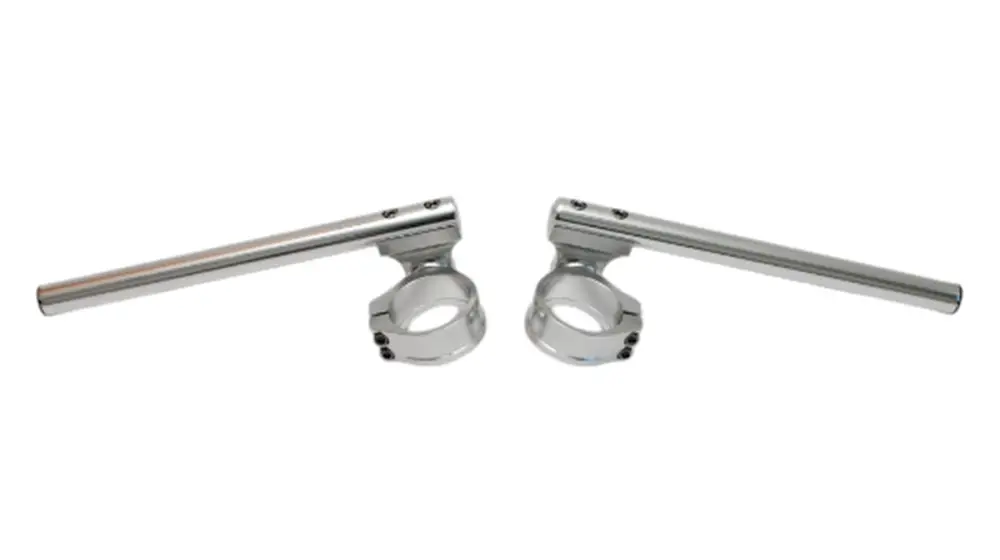 ACCEL řidítka dvoudílná nastavitelná STREET CLIP-ON úchyt 54mm barva stříbrná Top Prodej