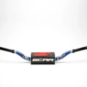 SCAR RACING řidítka 28,6mm model VILLOPOTO/STEWART barva modrá/černá chránič barva černá/bílá Top Prodej