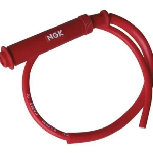 Kup Teď NGK fajfka na zapalovací svíčky gumová rovná kabel 50 cm barva červená s krytkou (NR 8089)