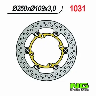 Hit Sezóny NG přední brzdový kotouč KAWASAKI KXF 250/450 03-14 (250x109x3) (4x9,5mm) plovoucí