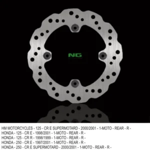 Hit Sezóny NG zadní brzdový kotouč SUZUKI RMZ 450 05-20, HONDA CR 125 98-99, CR 250 97-01, RMZ 250 07-18 (240X122X4) WAVE