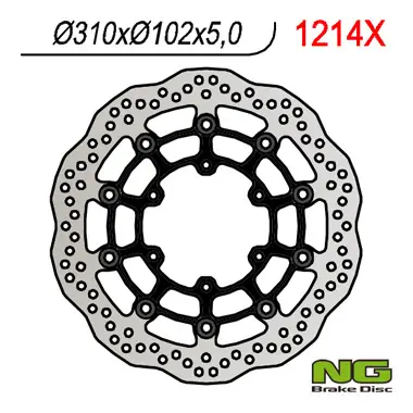 NG přední brzdový kotouč SUZUKI GSXR 600 08-18, GSXR 750 08-18, GSXR 1000 09-16, GSX 750Z 08-14 (310X102X5) WAVE plovoucí Oblíbený