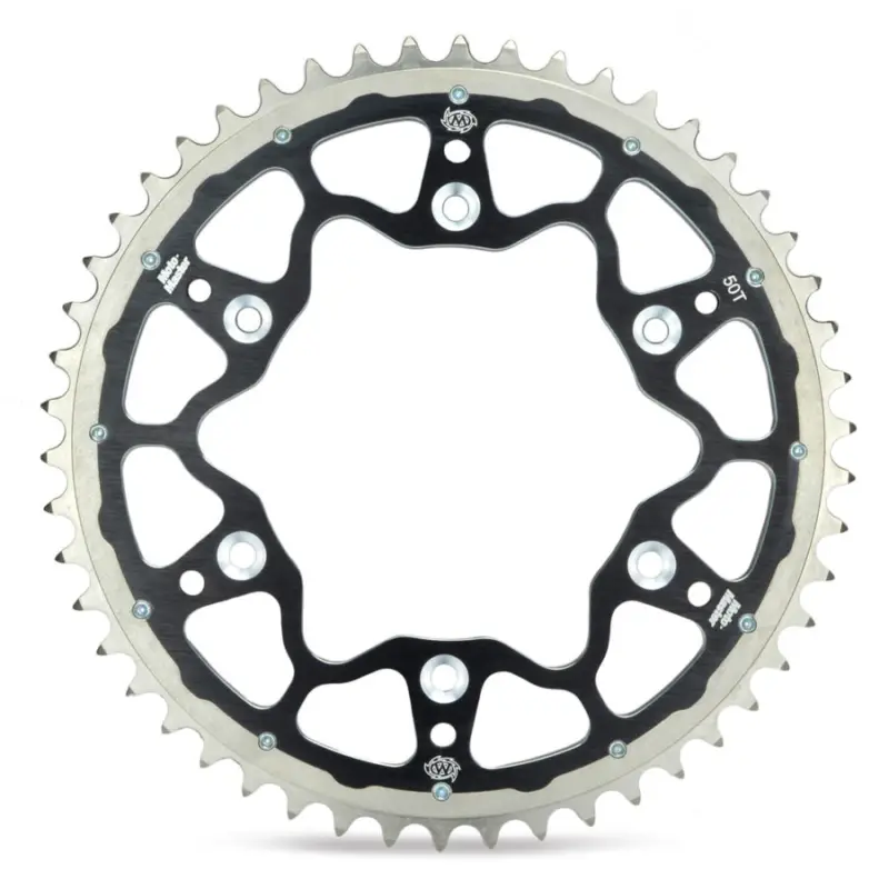 Autentický MOTO-MASTER zadní řetězové kolečko DUAL RING (ocel-hliník) 808 50 (80850) barva černá SUZUKI DR/RM/RMZ (JTR808.50) (řetěz 520)