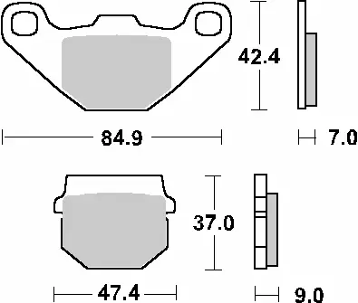 SBS brzdové destičky KH83 STREET STANDARD CERAMIC APRILIA RS4 50 12-19, PIAGGIO VESPA NRG 50 06-16, SUZUKI AH 50/80/100 ADDRESS 88-95, AN 125 06-08, UE 125/150 01-03, KEEWAY HURRICANE 50 06-16, HYOSUNG SF/SENSE 50 98-07 barva černá Akční Nabídka