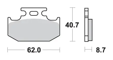 Kup Teď SBS brzdové destičky KH152 OFF-ROAD sintrované barva zlatá