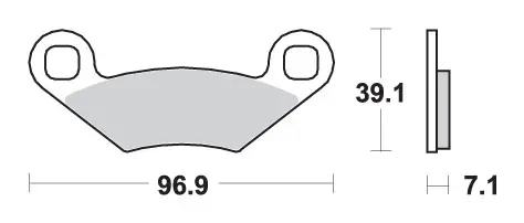 SBS brzdové destičky KH159 OFF-ROAD sintrované barva zlatá POLARIS 250/300/325/450/500/525/570/600/700/800 Pouze Dnes