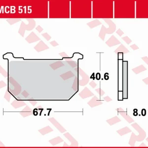 Cenově Výhodný TRW ZF brzdové destičky KH068 organické KAWASAKI GPZ 400/500 82-84, Z 400/500 81-83, GPZ/Z/LTD 550 80-82, GT/GPZ/Z/LTD 750 80-85, Z/GPZ 1000 79-83 přední