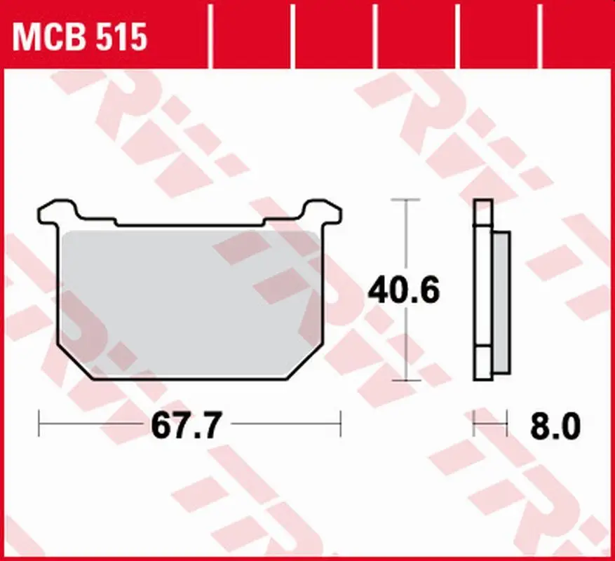 Cenově Výhodný TRW ZF brzdové destičky KH068 organické KAWASAKI GPZ 400/500 82-84, Z 400/500 81-83, GPZ/Z/LTD 550 80-82, GT/GPZ/Z/LTD 750 80-85, Z/GPZ 1000 79-83 přední