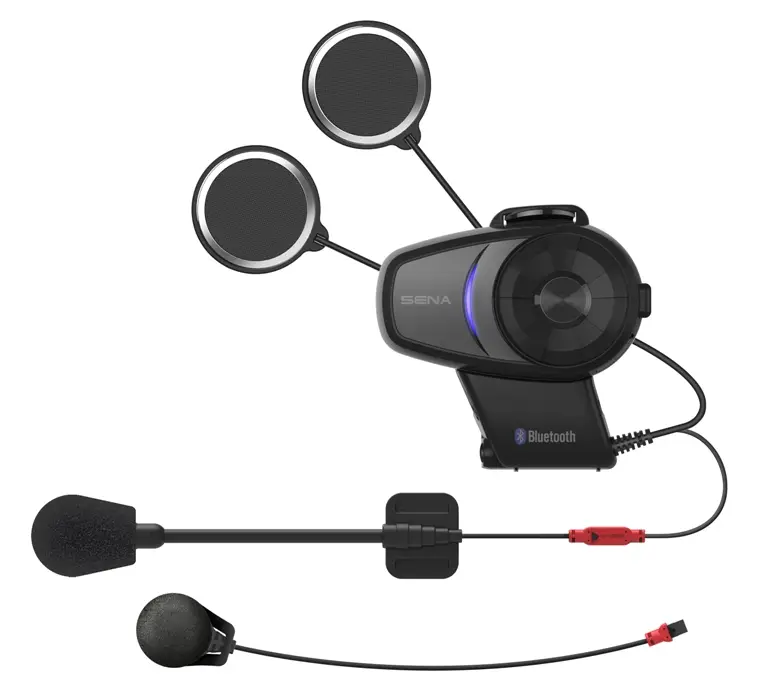 SENA interkom motocyklový 10S BLUETOOTH 4.1 do 1600M s univerzální sadou mikrofonů ( bez rádia ) ( 1 sada ) (EL) - nahrazuje 10S-01 Nejprodávanější